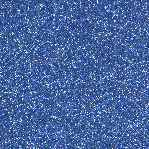 Blue glittery vinyl swatch