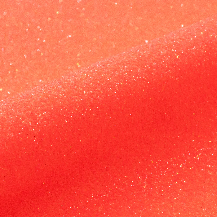 Red vinyl with glitter texture