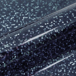 Close-up of dark blue vinyl with glittery texture