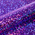 Multicolored glittery vinyl with a purple background