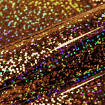 Close-up of multicolored vinyl with a brown base.
