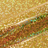 Close-up of a glittery vinyl with multicolored sequins on a gold background