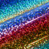 Multicolored glittery vinyl with a rainbow effect