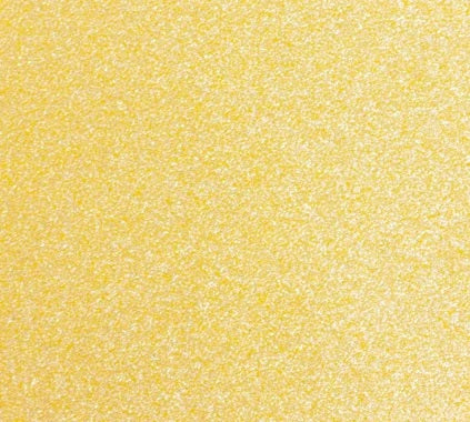 Solid yellow vinyl swatch with glitter