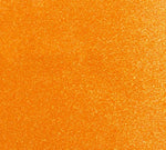 Orange glittery vinyl swatch