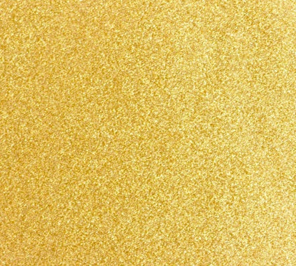 Gold glittery vinyl swatch