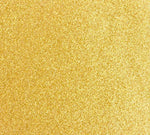 Gold glittery vinyl swatch