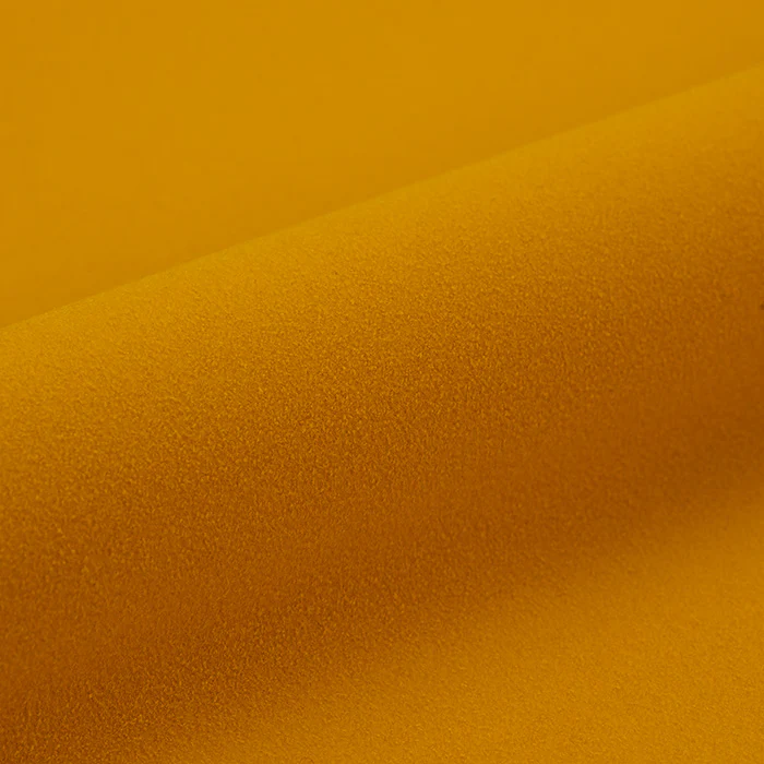 Close-up of a textured yellow vinyl roll