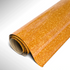 Roll of gold glitter vinyl wrap on a white background