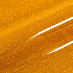 Close-up of a gold glittery vinyl roll