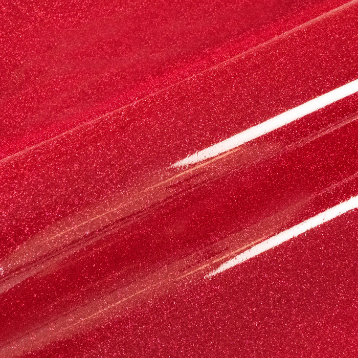 Red glossy glittery vinyl roll