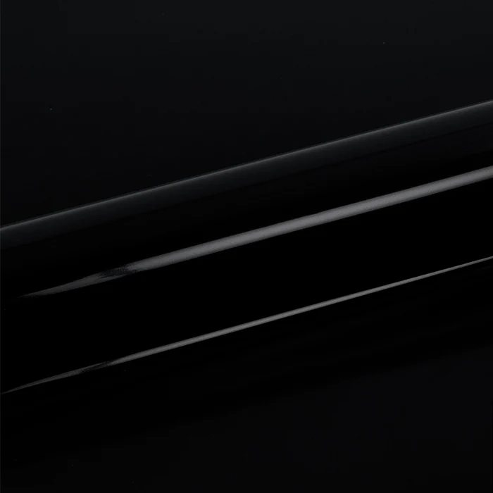 Glossy black vinyl roll