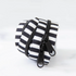 Stitch Supply Co. Black & White Striped 30" Zipper Black SSCZ05
