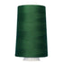 Large spool of green thread on a white background
