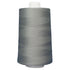 Spool of gray thread on a white background