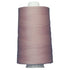 Spool of purple thread on a white background