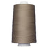 Spool of brown thread on a white background