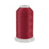 Spool of red thread on a white background