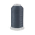 Spool of gray thread on a white background