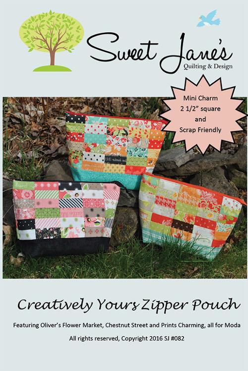 Sweet Jane's Creatively Yours Zipper Pouch Pattern SJ-082