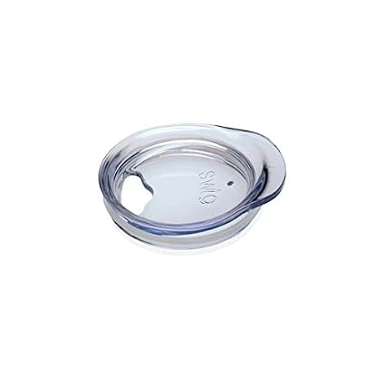 A clear plastic lid with a small embossed 'SWIG' logo, shown on a plain white background.
