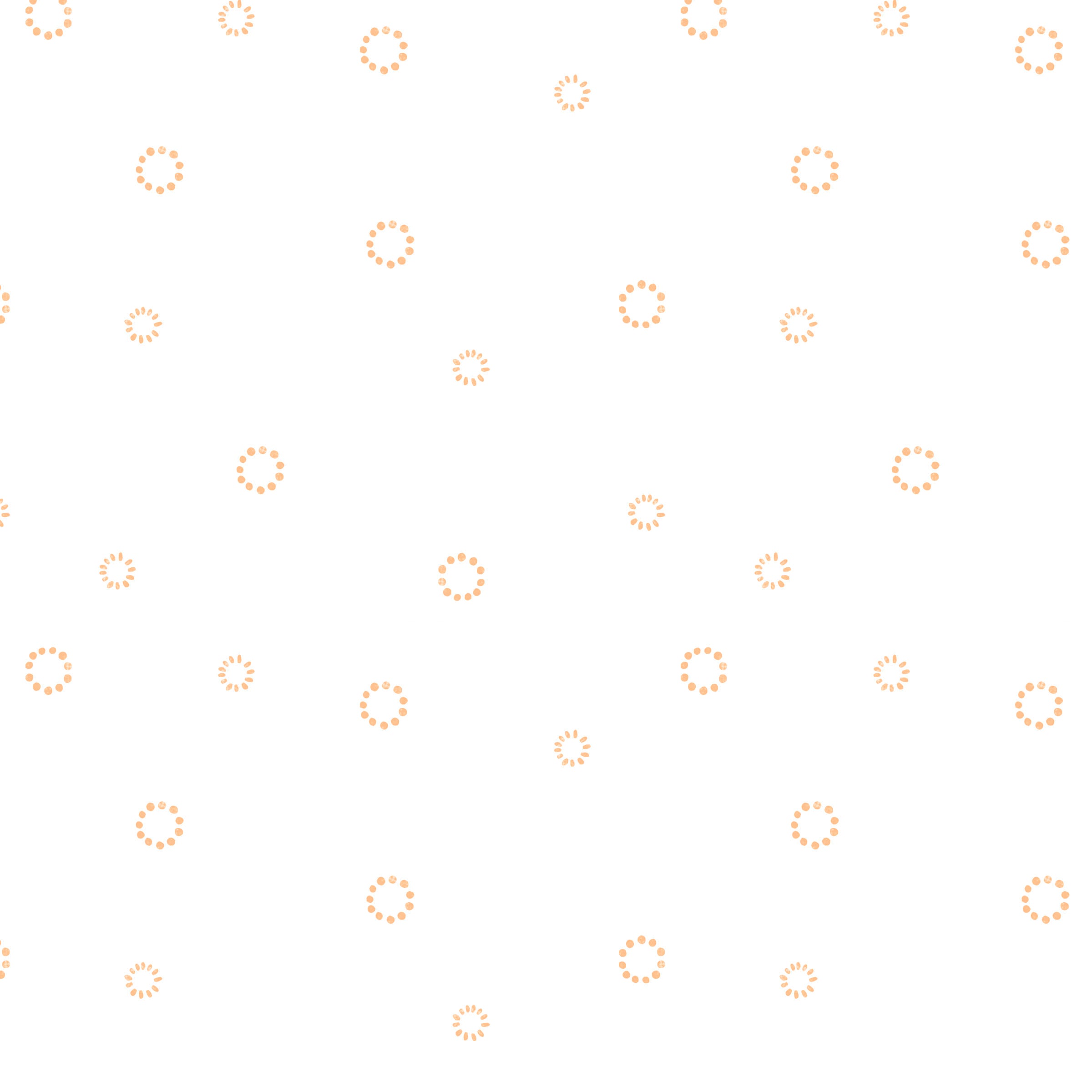 Fabric Lumin Tide + Loom Orange Dotted Circles Easy Listening Vol. 1 by the Quarter Yard T100-007-144