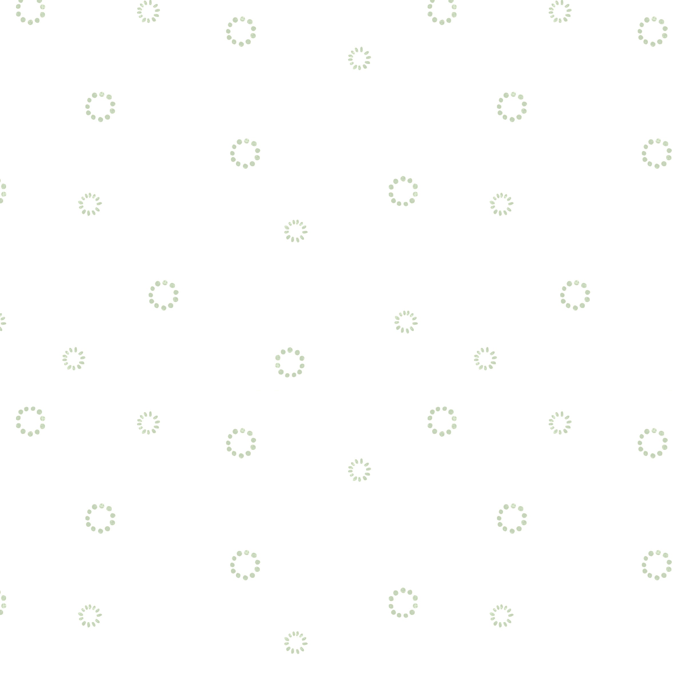 Fabric Lumin Tide + Loom Green Dotted Circles Easy Listening Vol. 1 by the Quarter Yard T100-007-188