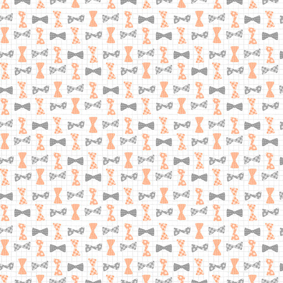 Fabric Lumin Tide + Loom Light Gray Bowties Kitties in the Conservatory by the Quarter Yard T105-005-149