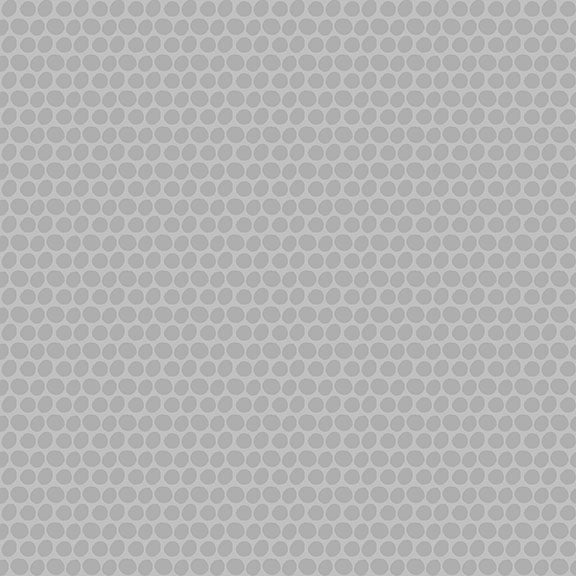 Fabric Lumin Tide + Loom Gray Dots Kitties in the Conservatory by the Quarter Yard T105-007-999