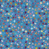 Fabric P & B Textiles Blue Tossed Flower Buds Tree of Life by the Quarter Yard 6381-B