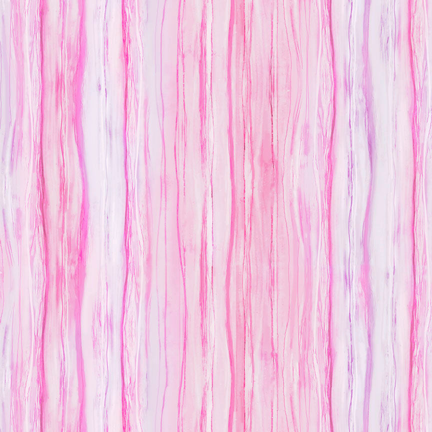Fabric P & B Textiles Pink and Lavender Ombre Water Stripe Tree of Life by the Quarter Yard 6382-PC