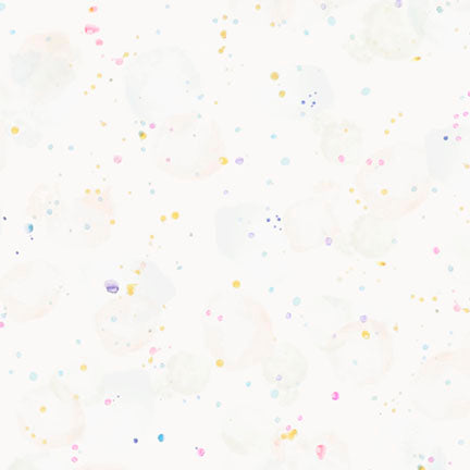 Fabric P & B Textiles White Multi Barely There Paint Splatter Tree of Life by the Quarter Yard 6383-WMU