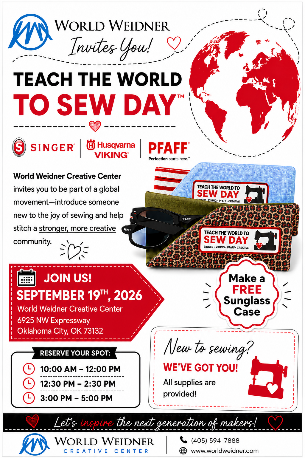 Teach the World to Sew Day FREE Event 9/19