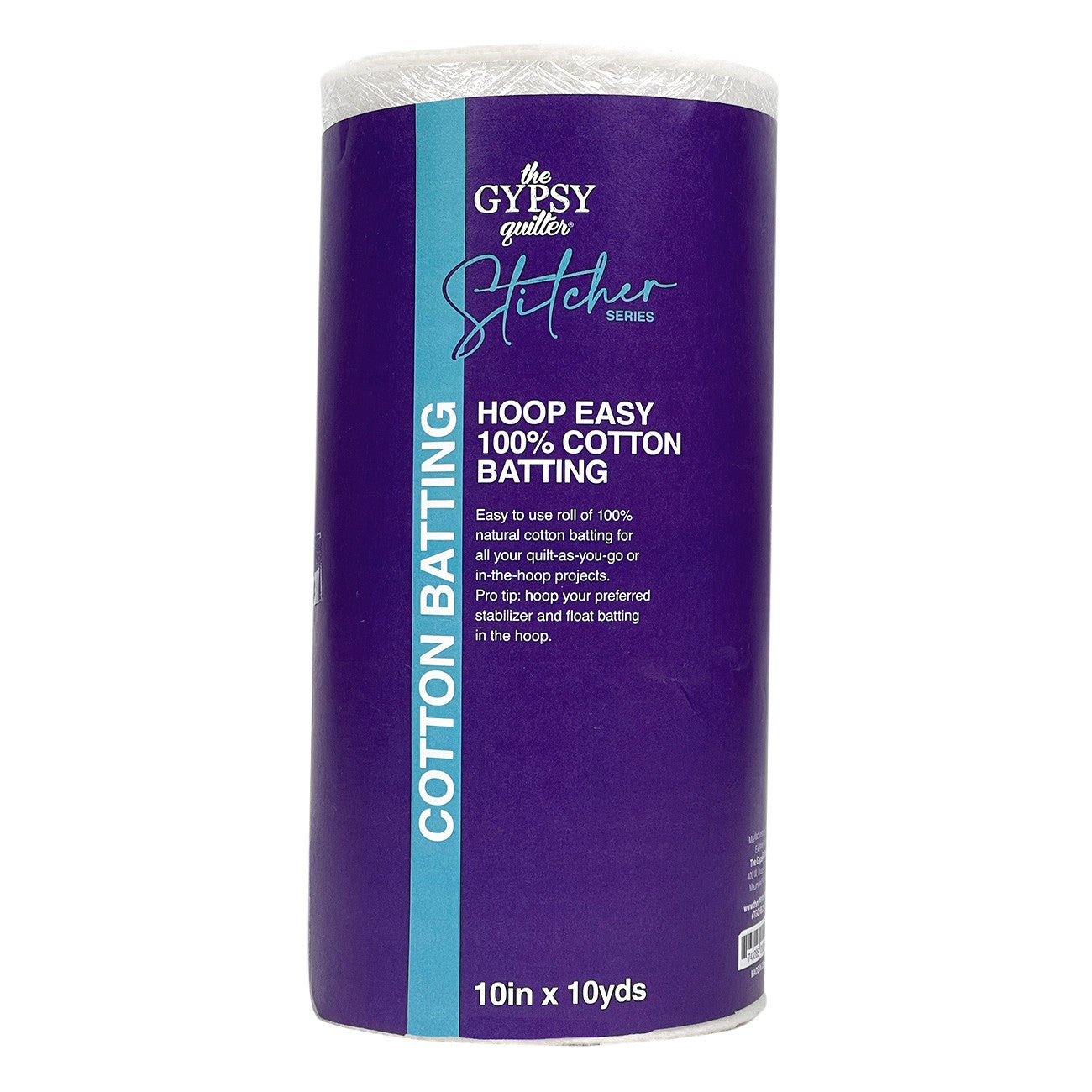 The Gypsy Quilter Cotton Batting 10" x 10yd Roll TGQHECB10