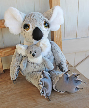 The Rustic Horseshoe Kwirky Koala Stuffable Sewing Pattern PATTRN-8042L