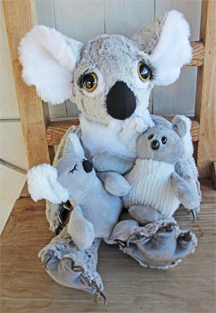 The Rustic Horseshoe Kwirky Koala Stuffable Sewing Pattern PATTRN-8042L