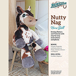 Rustic Stuffable Patterns The Rustic Horseshoe Nutty Nag Stuffable Sewing Pattern PATTRN-8042G ...