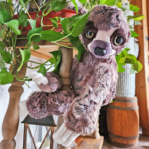 The Rustic Horseshoe Sluggish Sloth Stuffable Sewing Pattern PATTRN-8042K