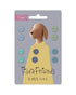 Tilda Friends Cool Colors 10pc 9mm Chambray Buttons TIL400051