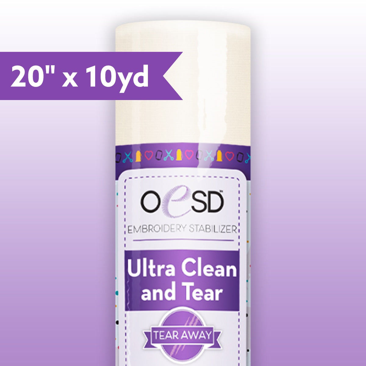 OESD Ultra Clean and Tear Embroidery Stabilizer 20"x10yd Roll HBT17-20