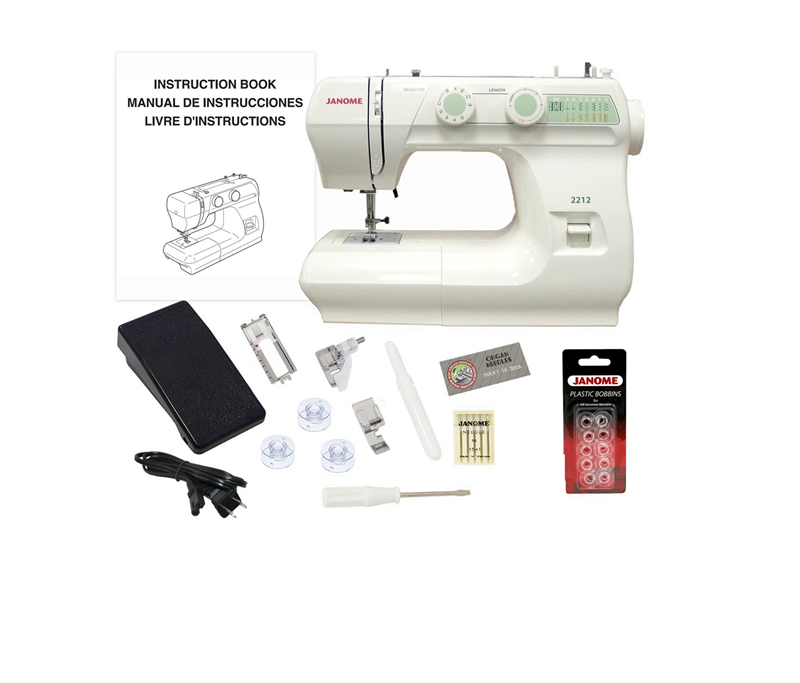 Janome 2212 Sewing Machine accessories