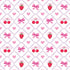 Fabric P&B White Hearts and Bows Valentine's Minis by the Quarter Yard 6511-WHITE