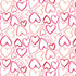 Fabric P&B White Heart Outlines Valentine's Minis by the Quarter Yard 6514-WHITE