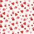 Fabric P&B Ecru Tossed Hearts Valentine's Minis by the Quarter Yard 6519-ECRU
