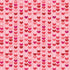Fabric P&B Pink Heart Stripes Valentine's Minis by the Quarter Yard 6526-PINK