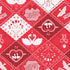 Fabric P&B Red Swan Medallions Valentine's Minis by the Quarter Yard 6529-RED