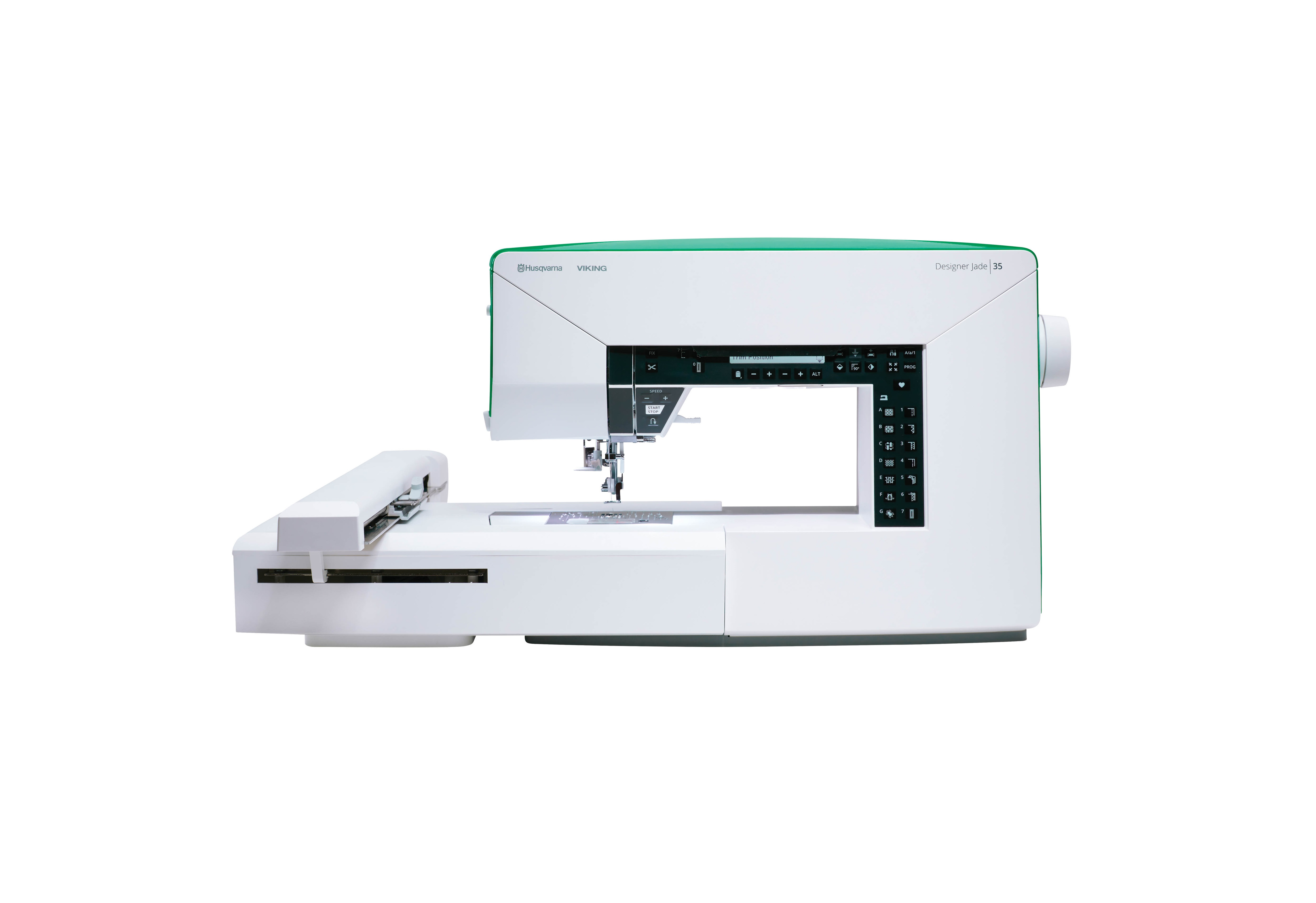 Husqvarna Viking Designer Jade 35 Sewing and Embroidery Machine for Sale at World Weidner