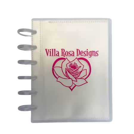 Small notebook with 'Villa Rosa Designs' logo on a white background