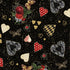Fabric Lumin White Owl Textiles Black Joyous Possibilities Curiouser & Curiouser by the Quarter Yard W130-041-993
