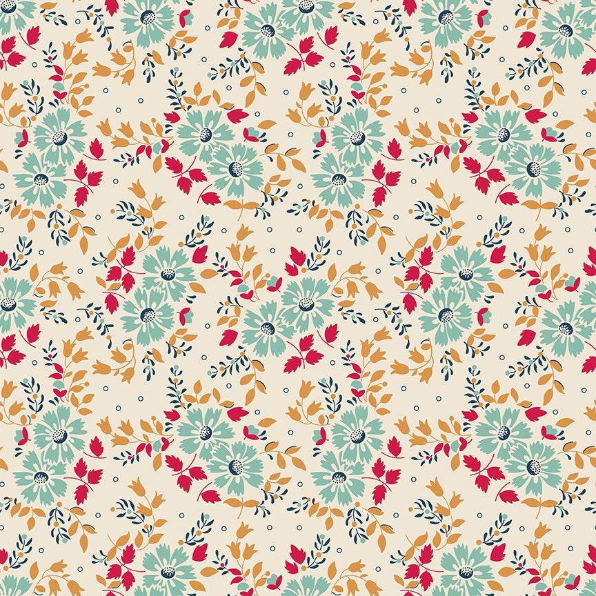 Fabric Riley Blake Linen Bouquet Family Reunion 108" Wide Back by the Quarter Yard WB18420-LINEN